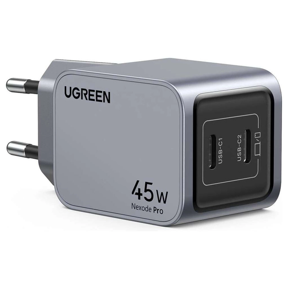 Зарядное устройство UGREEN Nexode Pro 2xUSB-C 45W - фото №3 Зарядное устройство UGREEN Nexode Pro 2xUSB-C 45W недорого