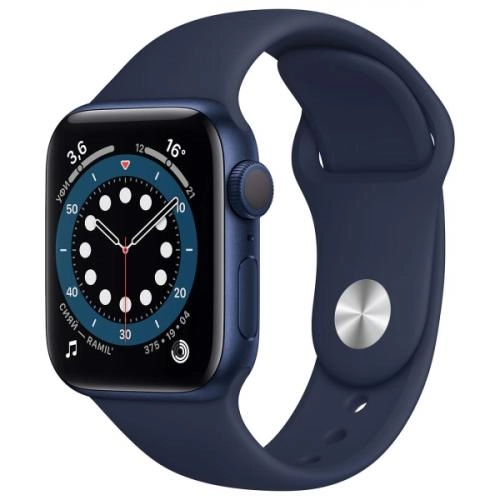 Apple Watch Series 6 GPS 40mm Blue, Black, Silver, Gold, Red smart-soati - rasm №2 Apple Watch Series 6 GPS 40mm Blue, Black, Silver, Gold, Red smart-soati sotib olish