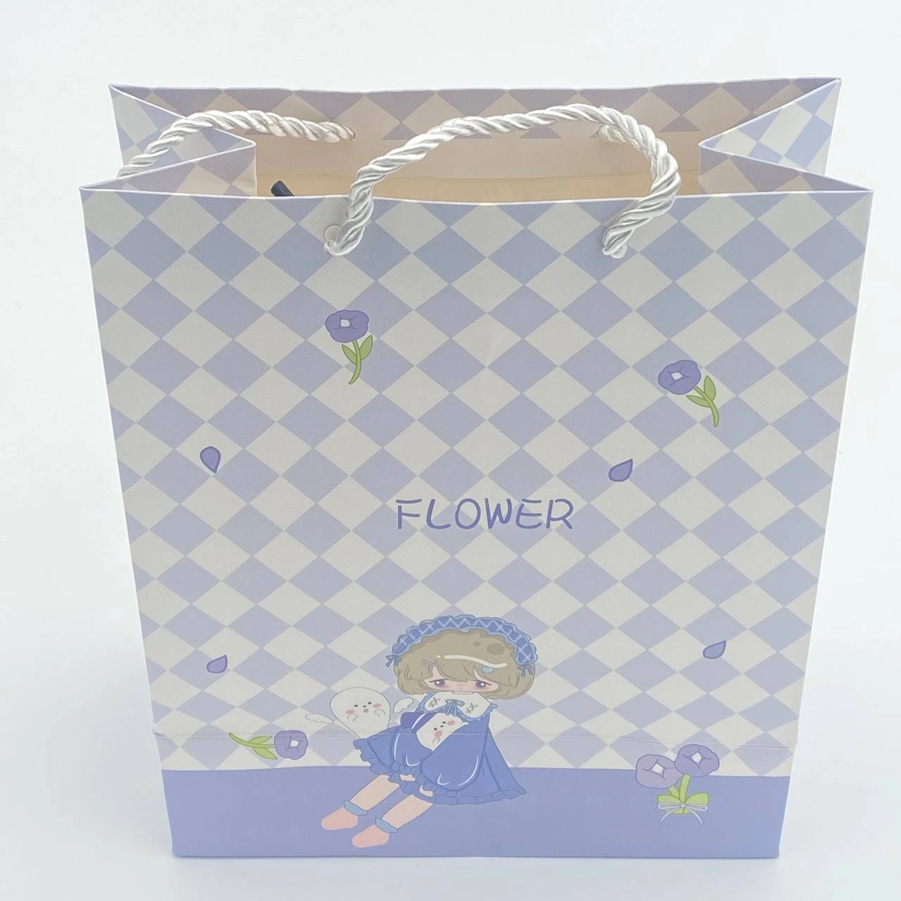 Подарочный пакет A5 «Flower», с цветочным рисунком, 3 цвета в Узбекистане