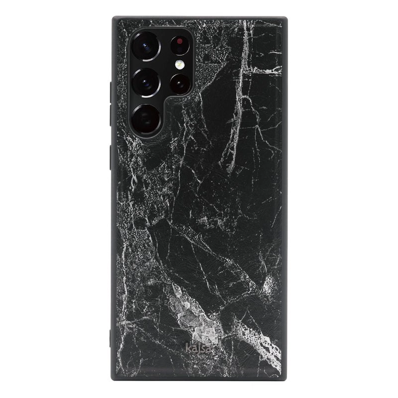 Чехол Kajsa Marble для Samsung Galaxy S23/S23 Ultra, черный купить