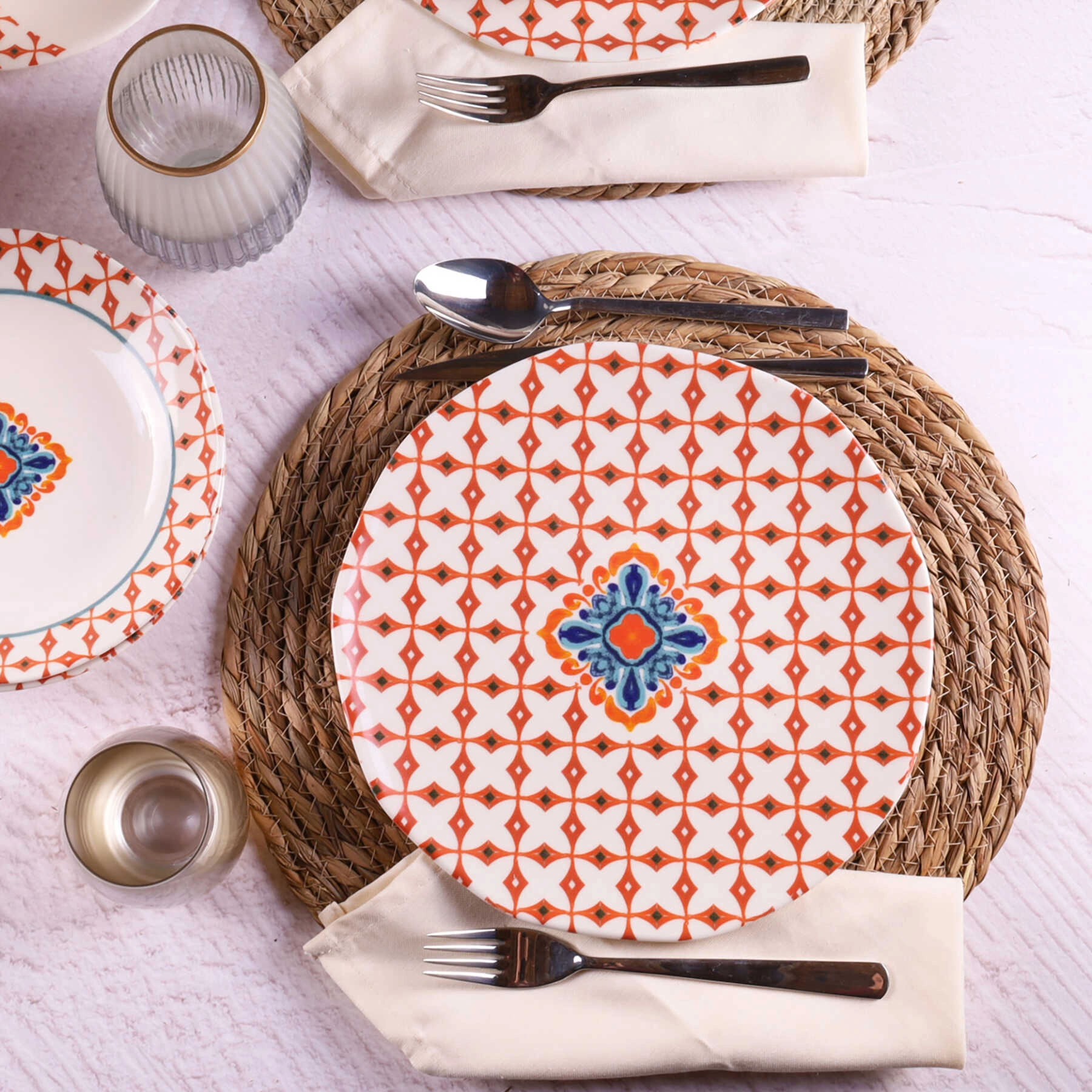 Fiyat (24 buyumli) dasturxon servizi Organik ORG24YS01DB1960 onlayn