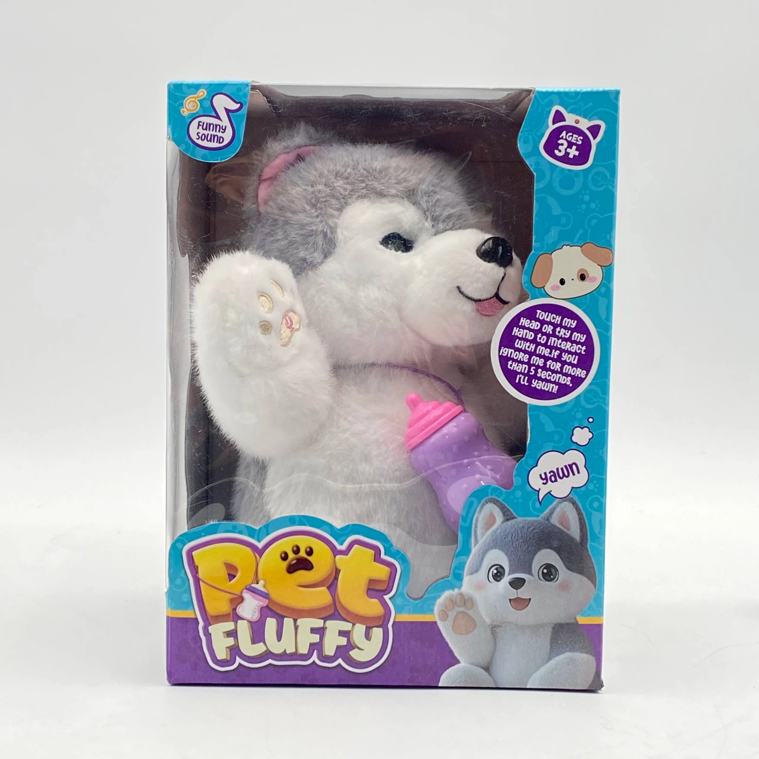 Интерактивная музыкальная мягкая игрушка Pet Fluffy, Gray купить