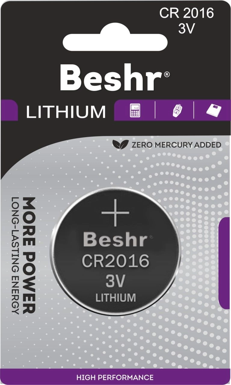 Батарейка BESHR LITHIUM CR 2016 (1шт) купить