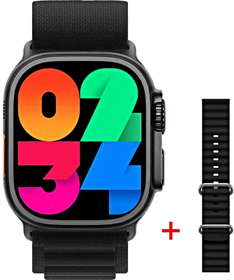 HW9 Ultra Max  qora smart-soati sotib olish