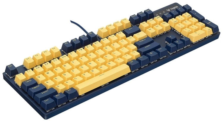 Клавиатура Rapoo V500 Pro Yellow Blue USB недорого