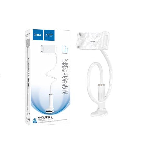 Hoco HD10 oq rangli smartfon va planshet uchun ish stoli tagligi O'zbekistonda