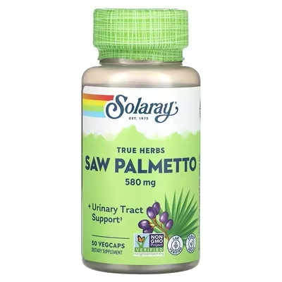 Solaray, True Herbs Saw Palmetto, 580 mg, 50 vegetarian kapsulalari (01549) - rasm №2 Solaray, True Herbs Saw Palmetto, 580 mg, 50 vegetarian kapsulalari (01549) sotib olish