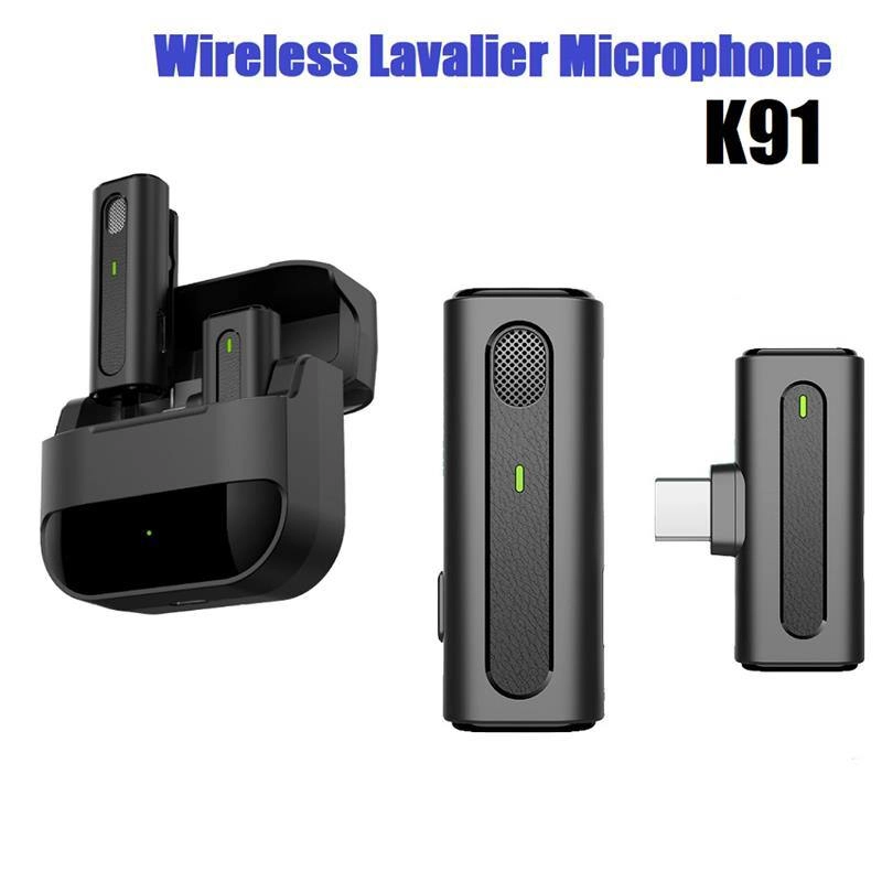 K91 type-c  wireless lavalier mikrofoni sotib olish