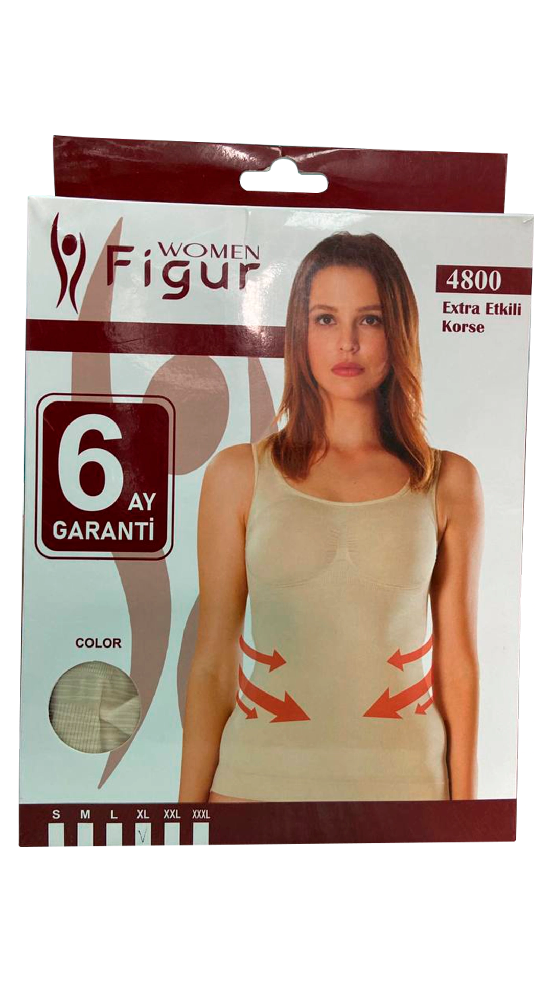 Figur qora ozg‘inlashtiruvchi ayollar maykasi (XL) arzon