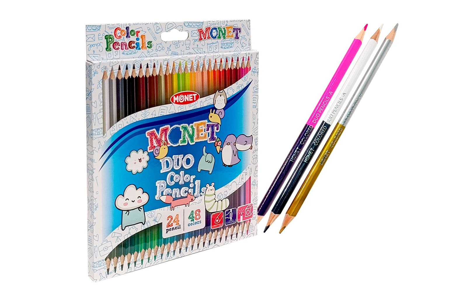 Цветные карандаши Monet 48 цветов MCL048 купить