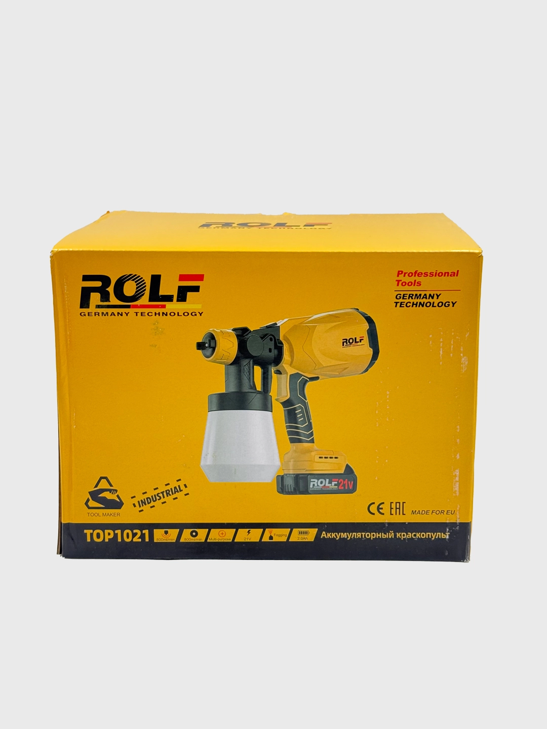 Краскопульт аккумуляторный Rolf TOP-1021 (3- 1021) рассрочка