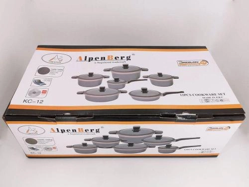 Alpenberg Greblon (12 buyumli) oshxona idishlari to‘plami bo'lib to'lash