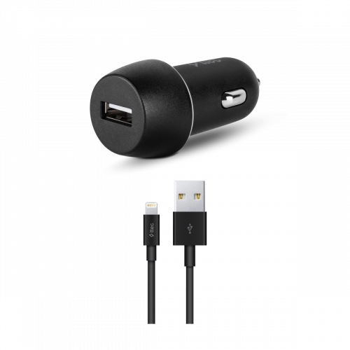 Автомобильное зарядное устройство Ttec SmartCharger USB 18W с кабелем Lightning Black купить