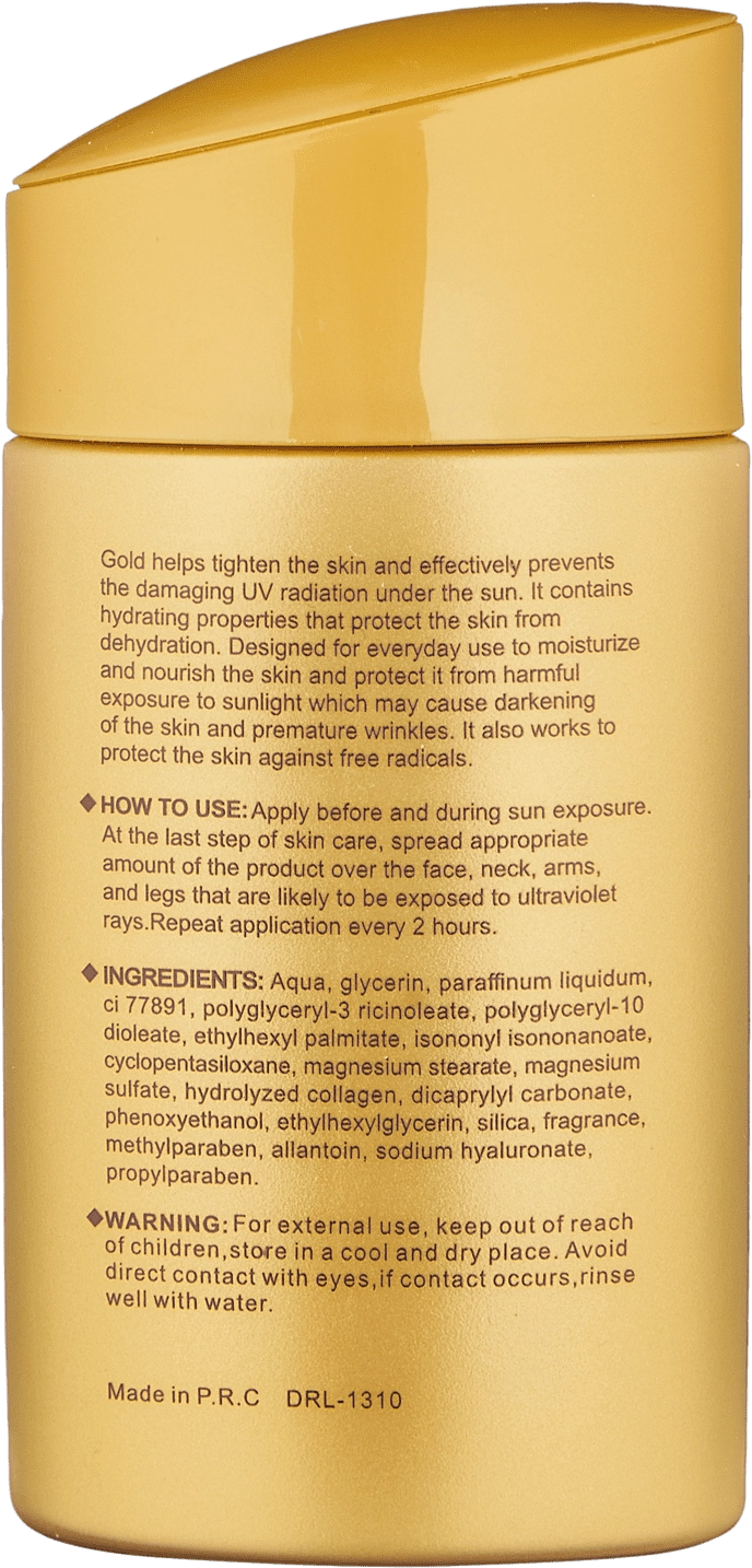 Gold collagen suncream SPF 75 - quyoshdan saqlovchi surtma arzon