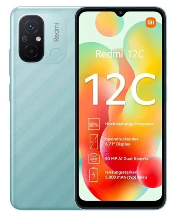 Смартфон Xiaomi Redmi 12C 4/128GB Мятный купить