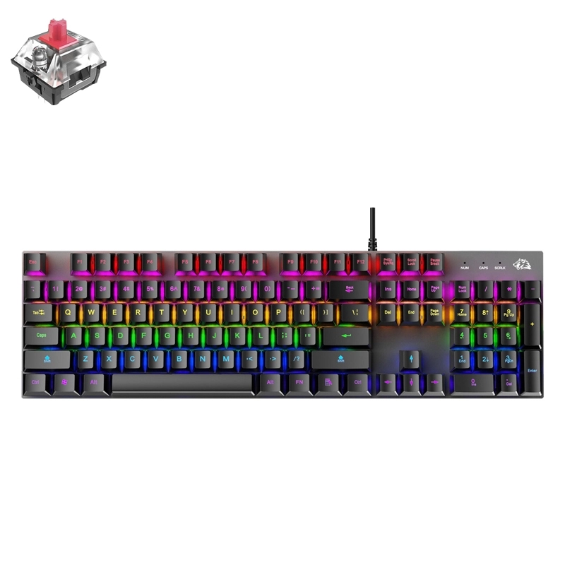 Клавиатура ZIYOULANG K1 104 Keys Game Mixed Light Mechanical купить
