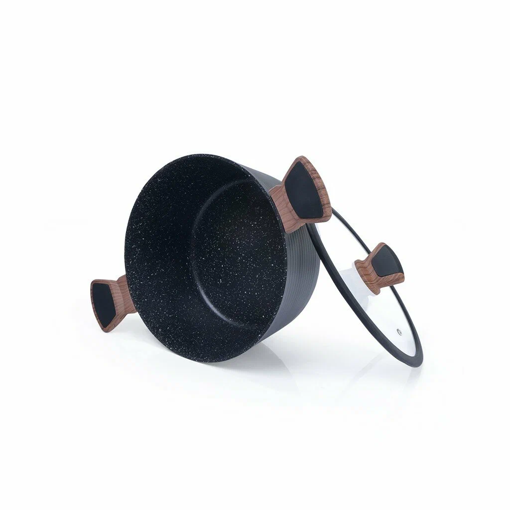 Shisha qopqoqli 24x12 sm / 4,5 l fissman DIAMOND Pan (alyuminiy) (4304) - rasm №3 Shisha qopqoqli 24x12 sm / 4,5 l fissman DIAMOND Pan (alyuminiy) (4304) arzon