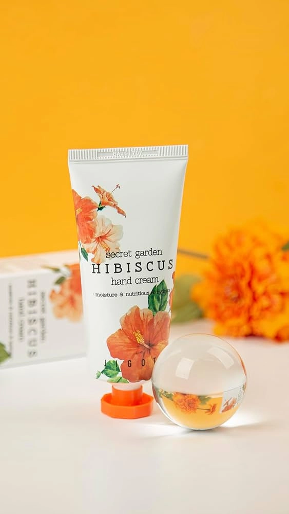 Jigott Hand Cream Secret Garden Hibiscus 100 ml - qo'l kremi arzon