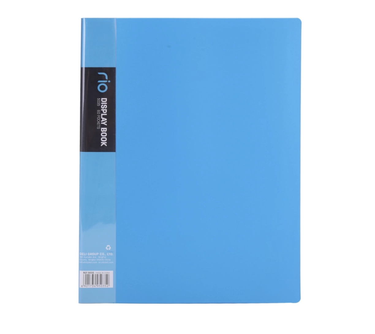Папка для документов и канцелярии "Rio Display Book A4", на 60 листов (Blue) купить