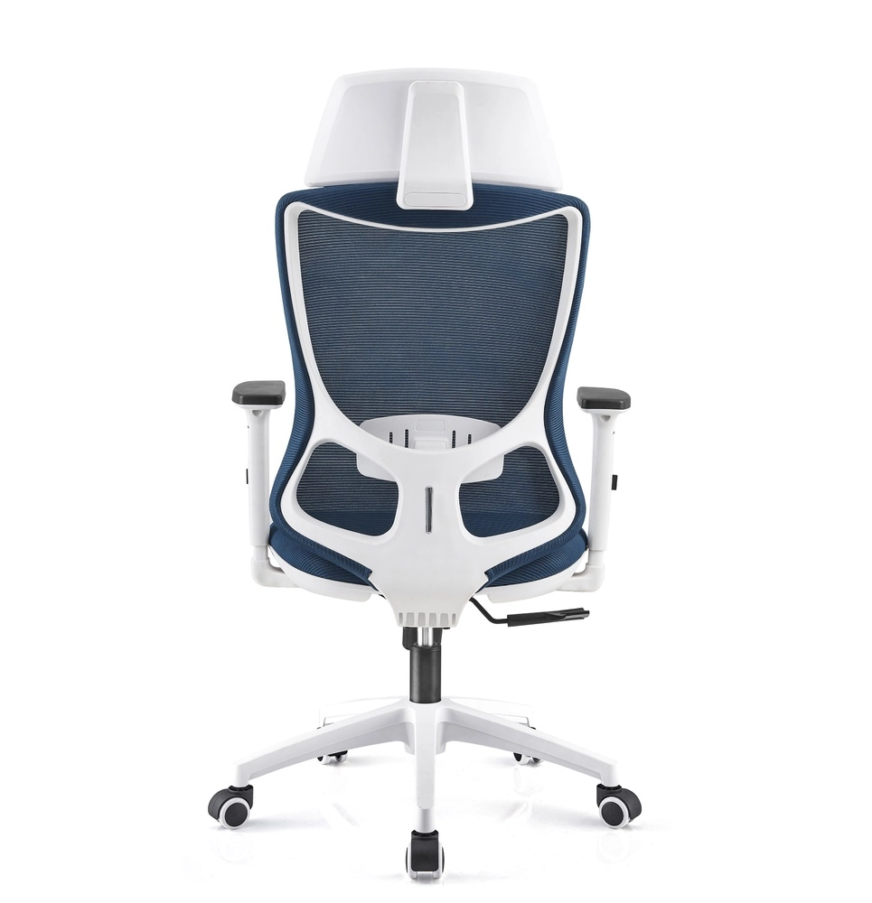 Кресло для персонала FLEXION бело-синий недорого