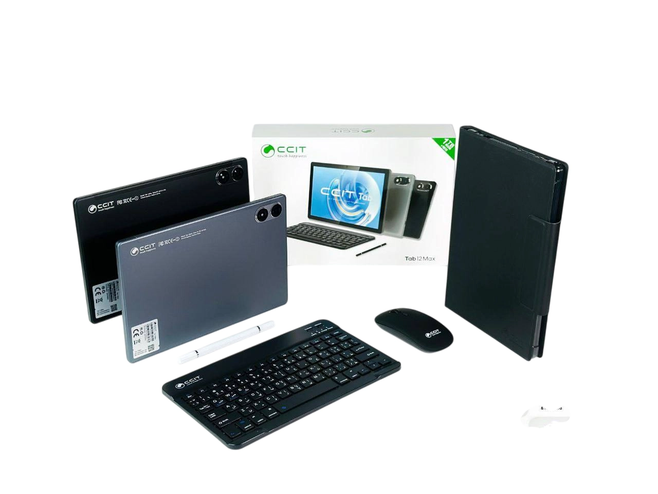CCIT Tab 12 Pro Max 16/1024GB qora plansheti + klaviatura sotib olish