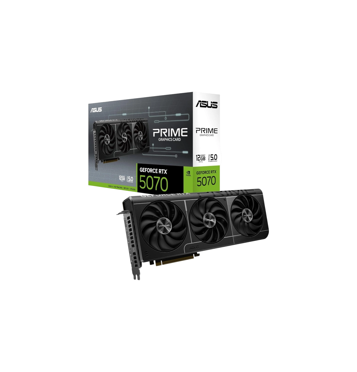 Видеокарта ASUS RTX 5070 PRIME 12GB GDDR7 192-bit Triple Axial-tech Fans SFF-Ready купить