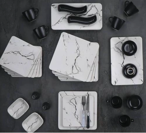 Столовый сервиз для завтрака ACAR Квадрат 33 пред. на 6 персон онлайн