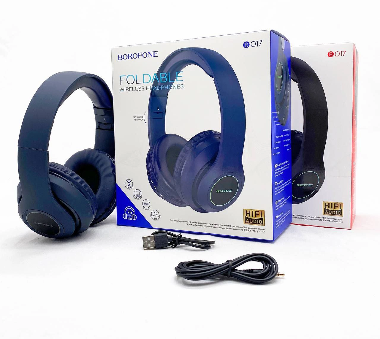 Беспроводные наушники Borofone BO17 синий в Узбекистане