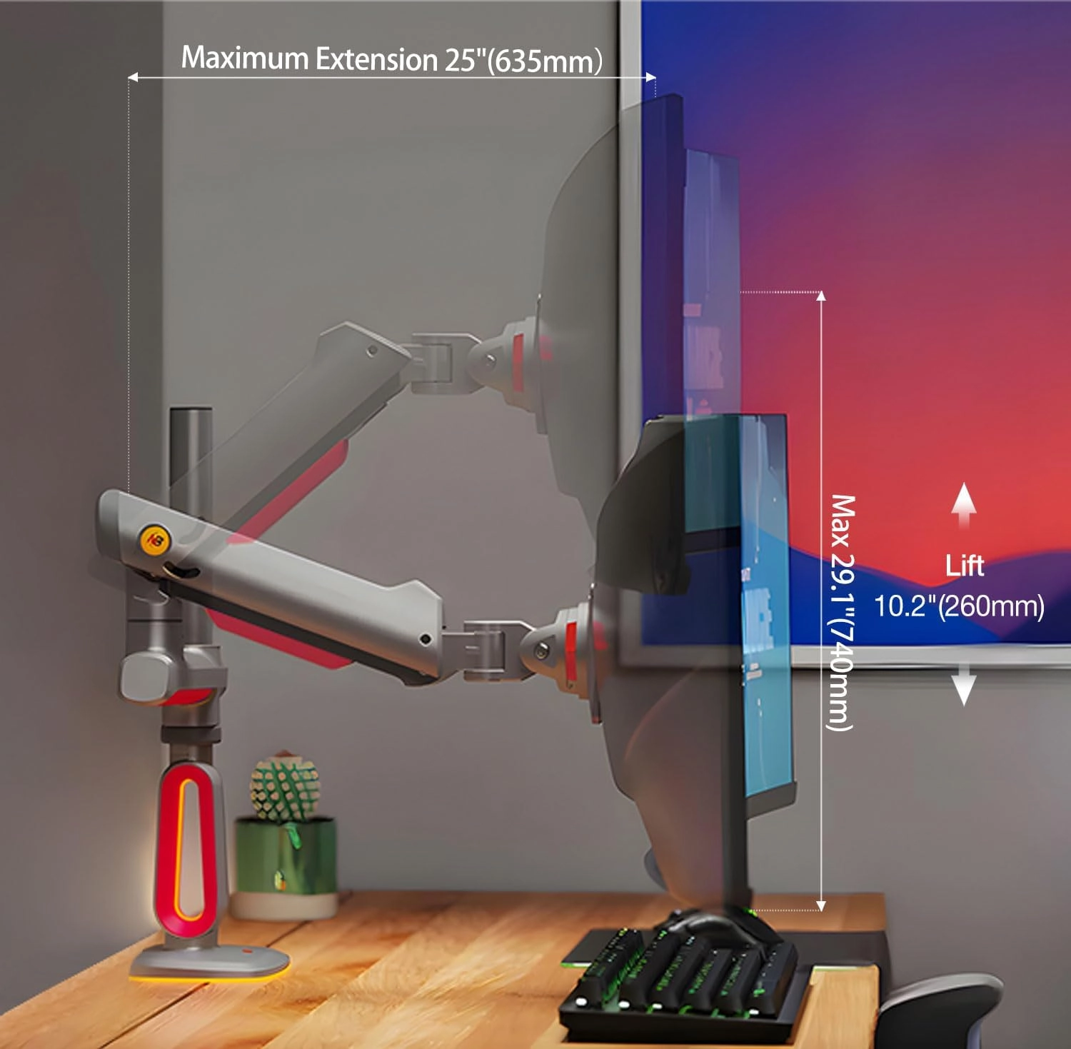 NB North Bayou L70 RGB (32"- 60") monitor uchun kronshteyni , Black O'zbekistonda