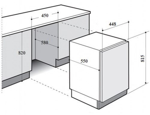 Посудомоечная машина Monsher MD 451 онлайн