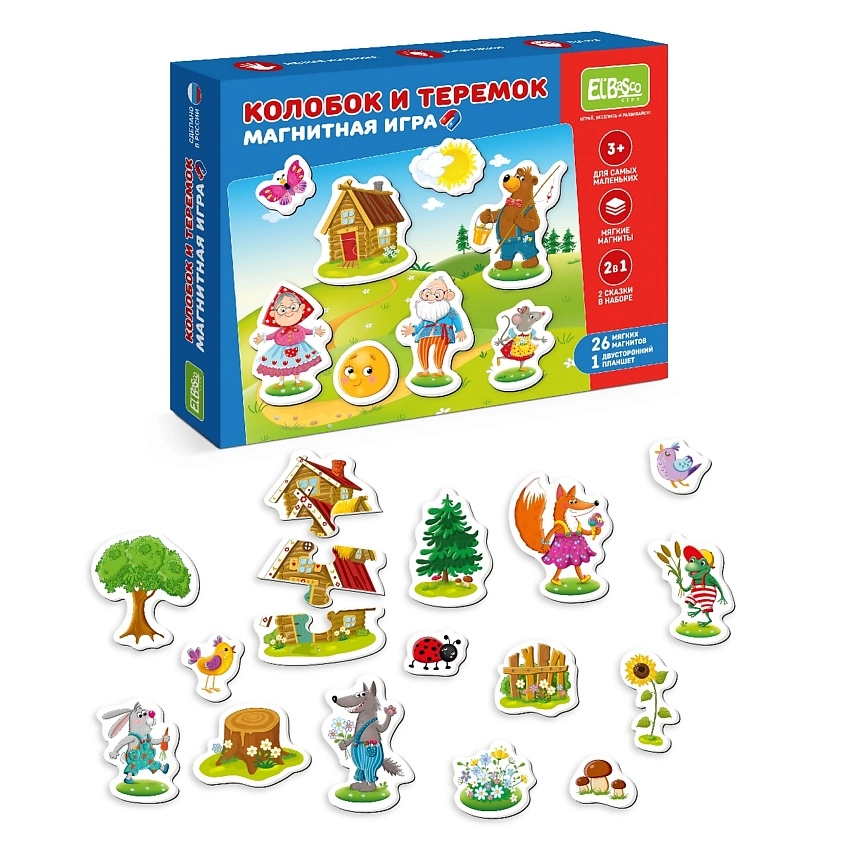 Наборы тематических магнитов для детей Теремок и Колобок в Узбекистане