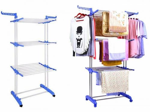 JBY.TOPY – g‘ildirakli va 3 pog‘onali kiyim quritgich arzon