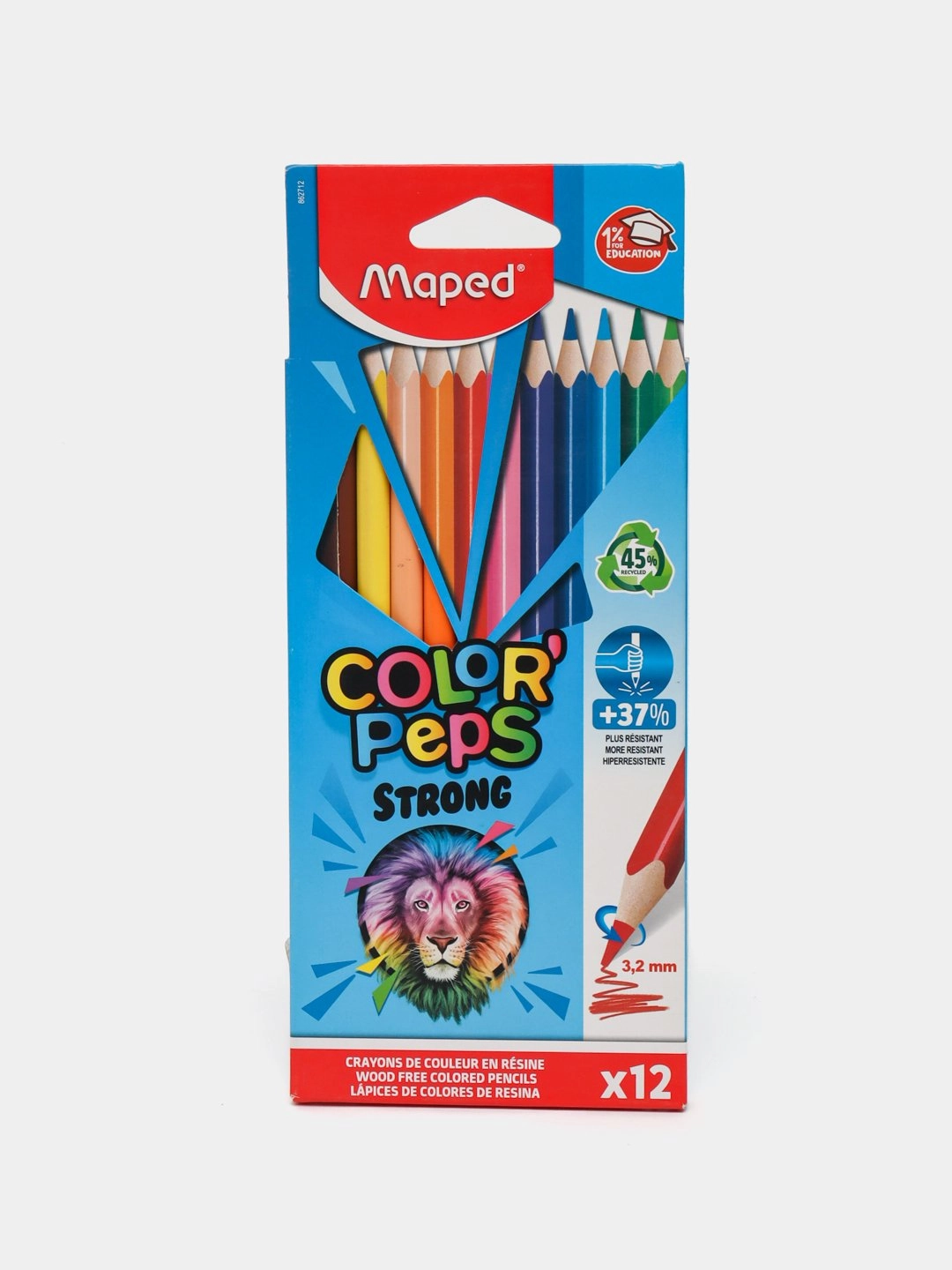 Цветные карандаши Maped "COLOR'PEPS Strong" 12 цветов купить