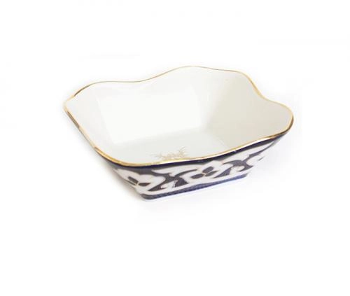 Салатники квадратные 11 см с золотом "Пахтагул" от Wellmax купить