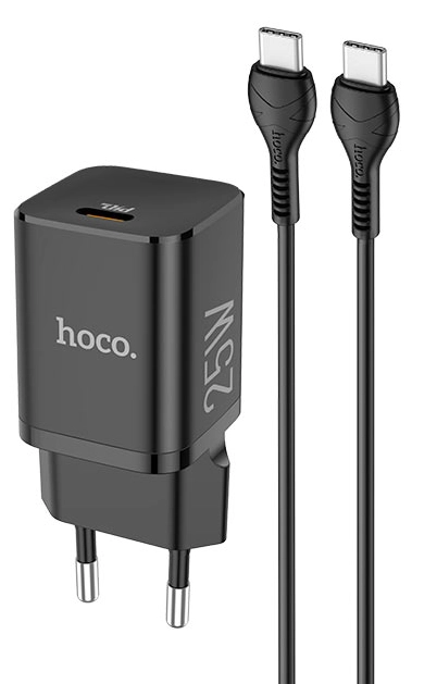 Зарядное устройство Hoco N19 Type-C to Type-C черный недорого