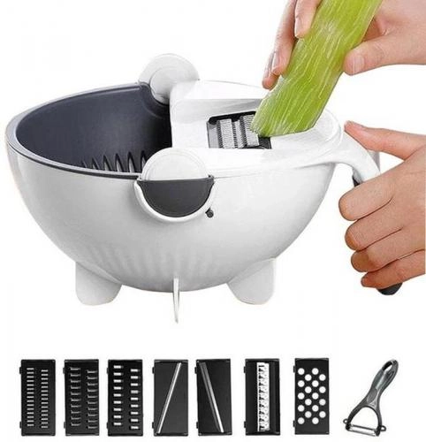 Basket Vegetable Cutter – konteynerli, ko‘pfunksiyali qirg‘ich-to‘g‘ragich - rasm №2 Basket Vegetable Cutter – konteynerli, ko‘pfunksiyali qirg‘ich-to‘g‘ragich sotib olish