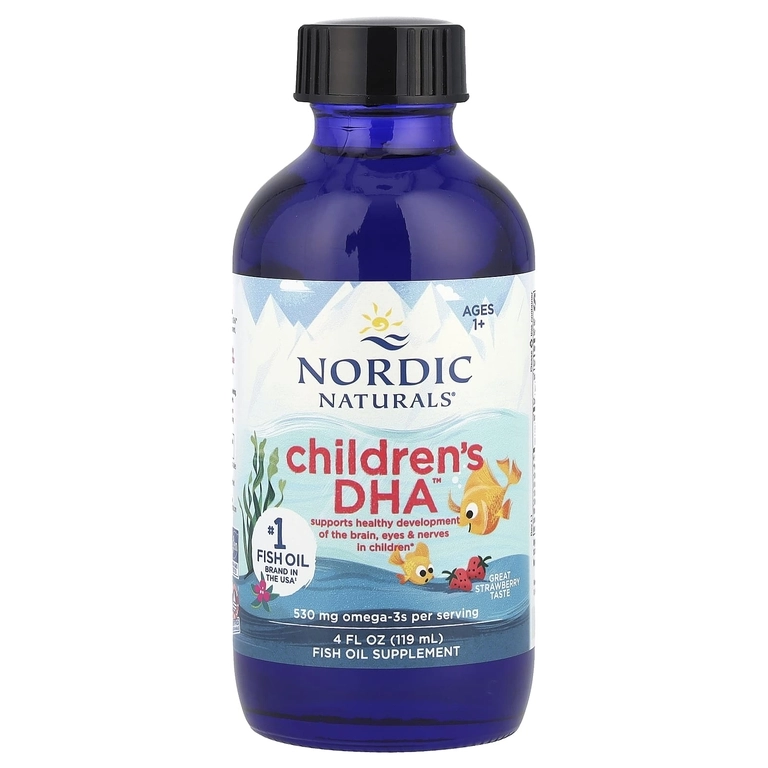 Nordic Naturals, Children&rsquo;s DHA&trade;, bolalar uchun DHA (DHK), qulupnay ta&rsquo;mi, 119 ml (4 suyuq fl oz) (56780) sotib olish