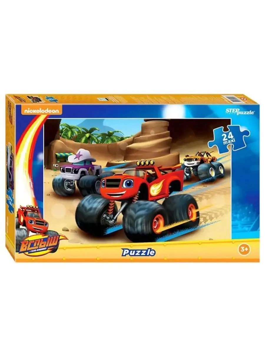 Step Puzzle  Вспыш и чудо-машинки 24 Maxi pazllari sotib olish
