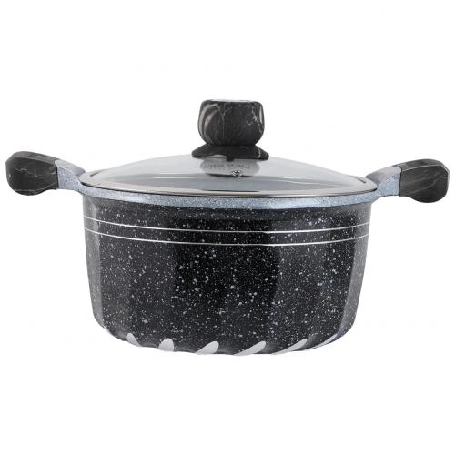 Granit qoplamali, 32 sm Lifesmile kastryuli (qora, kulrang, to‘q qizil) O'zbekistonda