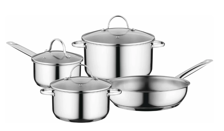 Набор посуды 7 пр. серебристый BergHOFF купить