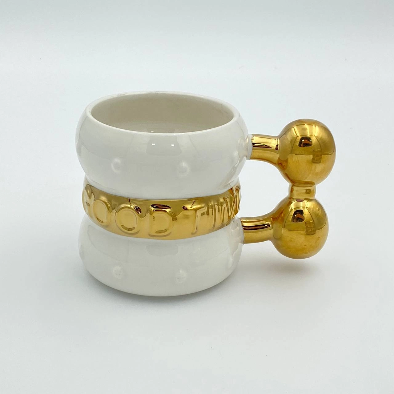 Creamics Mug 8019-B76 oq-sariq bakali - rasm №2 Creamics Mug 8019-B76 oq-sariq bakali sotib olish