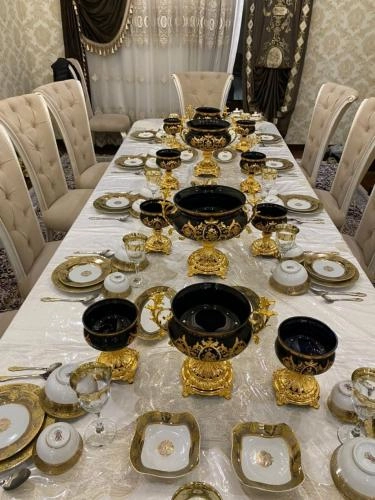 Набор фруктовниц и конфетниц QUEEN 12 предметов (blue, black, red, gold) рассрочка