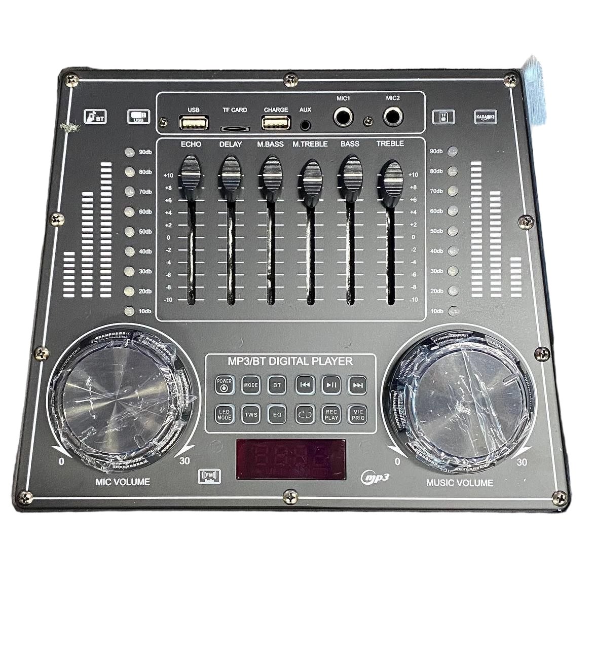 Subwoofer BQHONG MT1287 qora portativ kolonkasi + mikrofon sotib olish