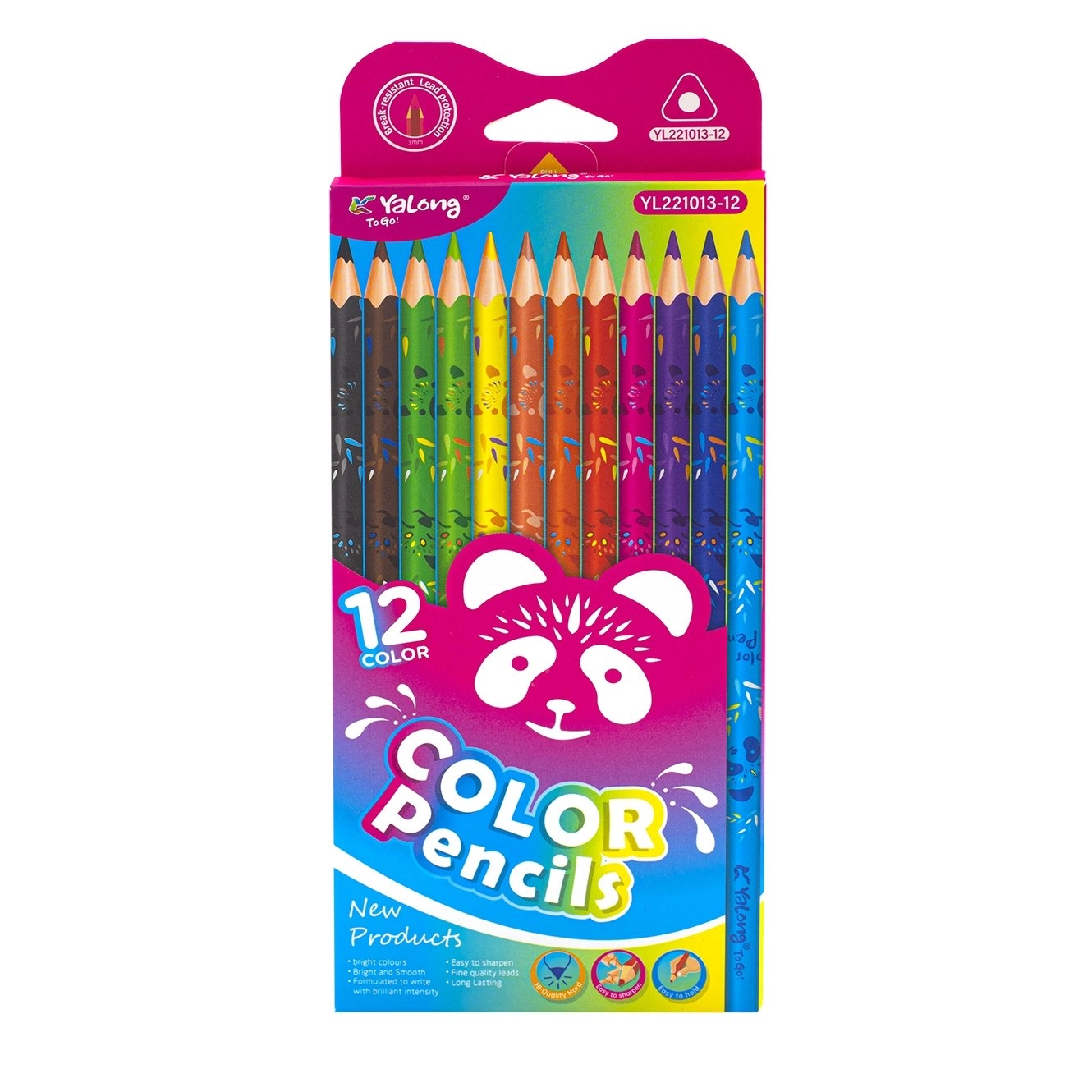 Набор цветных карандашей Yalong YL221013-12 (12 цветов) купить