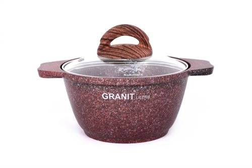 Кастрюля Kukmara 1 л линия Granit Ultra (Original, Blue) быстрая доставка