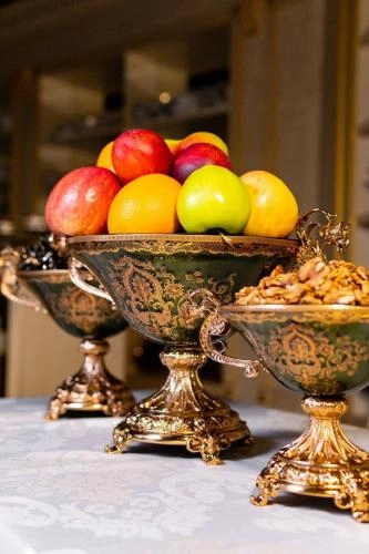 Karosa IZUMRUD meva va konfet idishlari to‘plami arzon