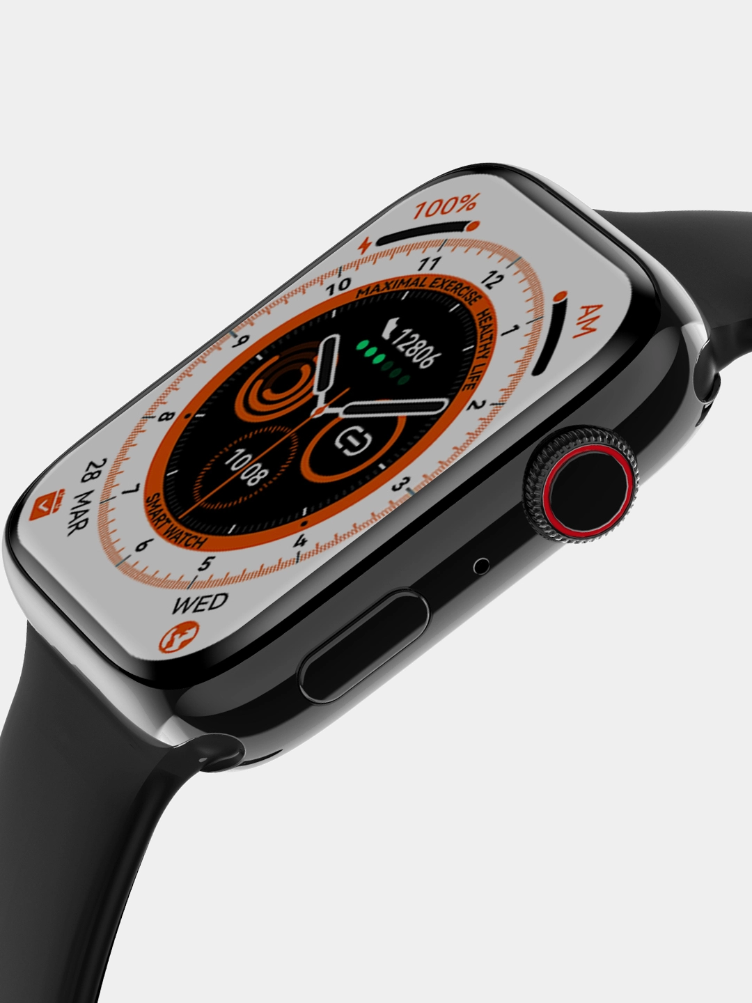 DT NO.1 DT8 Ultra Plus qora smart-soati onlayn