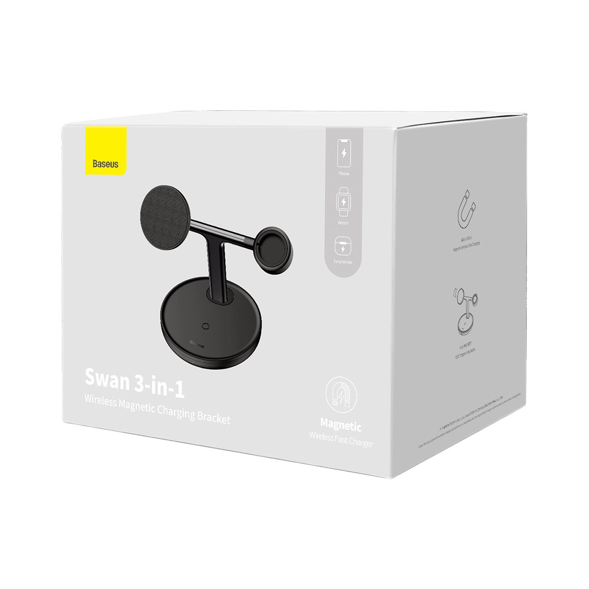 Baseus Swan WXTE000101 3/1 zaryadlovchi qurilmasi (iPhone, Apple Watch, AirPods uchun + 1m USB-C) - rasm №6 Baseus Swan WXTE000101 3/1 zaryadlovchi qurilmasi (iPhone, Apple Watch, AirPods uchun + 1m USB-C) bo'lib to'lash