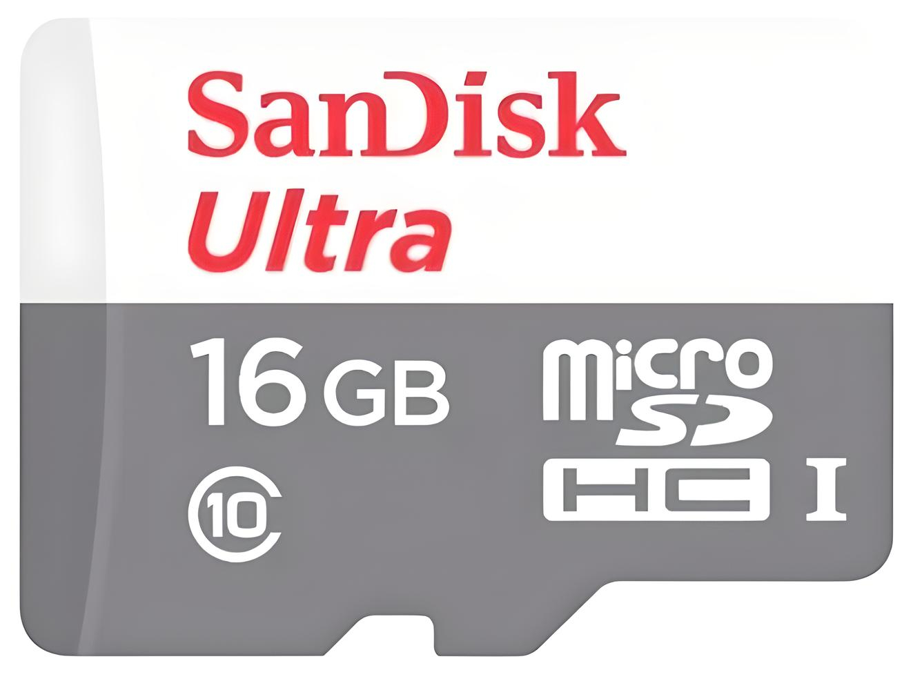 SanDisk Ultra microSDHC Class 10 100MB/s 16GB + SD xotira kartasi sotib olish
