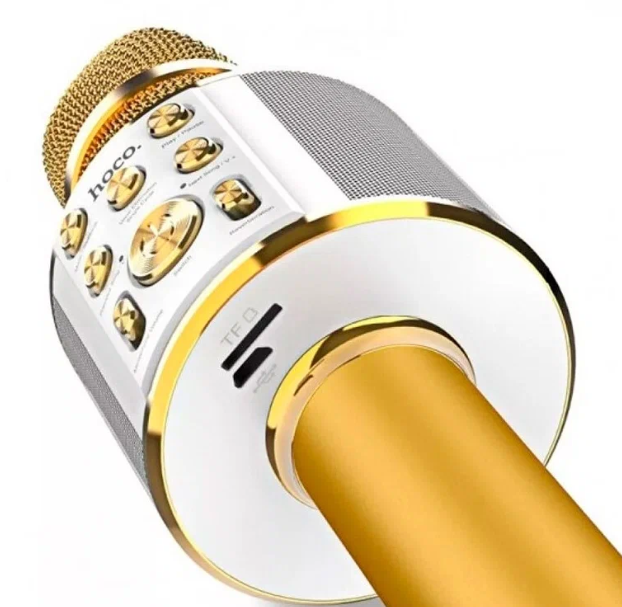 Караоке-микрофон Hoco BK3 Gold онлайн